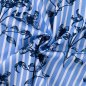 Preview: Baumwoll Stretch - Botanic Lines - light blue/offwhite/navy