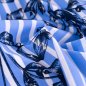 Preview: Baumwoll Stretch - Botanic Lines - light blue/offwhite/navy