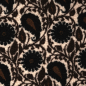 Preview: Teddy Plüsch - Mantelstoff - Paisley - dark brown