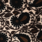 Preview: Teddy Plüsch - Mantelstoff - Paisley - dark brown