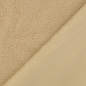 Preview: RESTSTÜCK 0,60m !!! - Doubleface - Wildlederimitat mit Teddyplüschabseite - beige