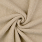 Preview: RESTSTÜCK 0,40m !!! - Chenille Strick mit Teddyabseite - Caprice - beige
