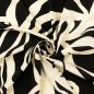 Preview: Viskose Popeline - Abstract Jungle - schwarz/creme
