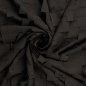 Preview: Chiffon - mit Fransen - black