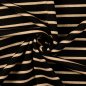Preview: Strick Jacquard - Streifen - schwarz/beige
