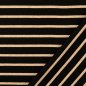 Preview: Strick Jacquard - Streifen - schwarz/beige