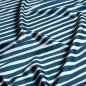 Preview: Badestoff Jersey - Stripes - marine