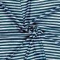 Preview: Badestoff Jersey - Stripes - marine