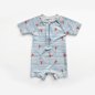 Preview: Badestoff Jersey - Lobster - rauchblau
