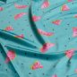 Preview: Badestoff Jersey - Melon - petrol