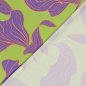 Preview: Viskosesatin - matt - Maila Flowers - lime/violett