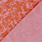 Preview: Musselin - Alenia - orangerot/rosa