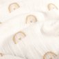 Preview: Musselin - Nature Rainbow - offwhite