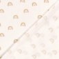 Preview: Musselin - Nature Rainbow - offwhite