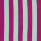 Preview: Musselin - Big Stripes - türkis/pink