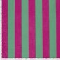 Preview: Musselin - Big Stripes - grün/pink
