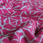 Preview: RESTSTÜCK 0,80m !!! - Musselin - Dorina Flowers - hellblau/fuchsia