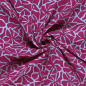 Preview: RESTSTÜCK 0,80m !!! - Musselin - Dorina Flowers - hellblau/fuchsia