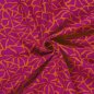 Preview: Musselin - Dorina Flowers - orange/fuchsia