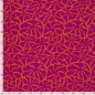 Preview: RESTSTÜCK 1,10m !!! - Musselin - Dorina Flowers - orange/fuchsia