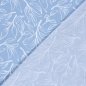 Preview: Musselin - Klementina - hellblau/weiß