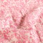 Preview: Musselin - Pink Garden - offwhite/pink