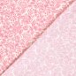 Preview: Musselin - Pink Garden - offwhite/pink