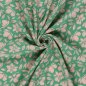 Preview: Musselin - Kanta Flowers - grün/nude