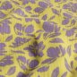 Preview: Musselin - Kanta Flowers - gelb/flieder