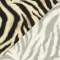 Preview: Viskosejersey - Lyn Zebra - beige/schwarz