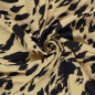 Preview: Viskose Satin - matt - Erland - sand/black