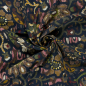 Preview: Viskose Satin - matt - Boho Paisley - navy
