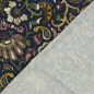 Preview: Viskose Satin - matt - Boho Paisley - navy