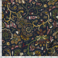Preview: Viskose Satin - matt - Boho Paisley - navy