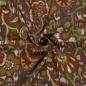 Preview: Viskose Satin - matt - Boho Paisley - brown