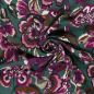 Preview: Viskose Crepe - Mirja Flowers - green