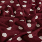 Preview: Viskosejersey - Espe Dots - bordeaux/white