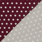 Preview: Viskosejersey - Espe Dots - bordeaux/white