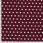 Preview: Viskosejersey - Espe Dots - bordeaux/white