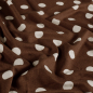 Preview: Viskosejersey - Espe Dots - brown/white
