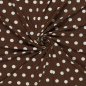 Preview: Viskosejersey - Espe Dots - brown/white