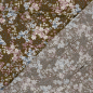 Preview: Viskose - Milda Flowers - light blue/brown