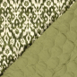 Preview: Samtstepper - Tino Ornament - olive