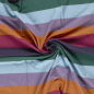 Preview: French Terry - Pablo Streifen - flieder/orange/fuchsia/lila