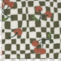 Preview: Teddy Plüsch - Cherry Check - offwhite/green