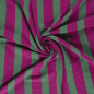 Preview: French Terry - Milo Streifen - fuchsia/grasgrün