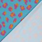 Preview: Jersey - Leo - türkis/fuchsia/orange - by Fräulein von Julie