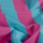 Preview: French Terry - Blockstreifen - fuchsia/türkis - by Fräulein von Julie
