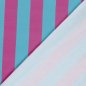 Preview: French Terry - Blockstreifen - fuchsia/türkis - by Fräulein von Julie