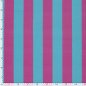 Preview: French Terry - Blockstreifen - fuchsia/türkis - by Fräulein von Julie